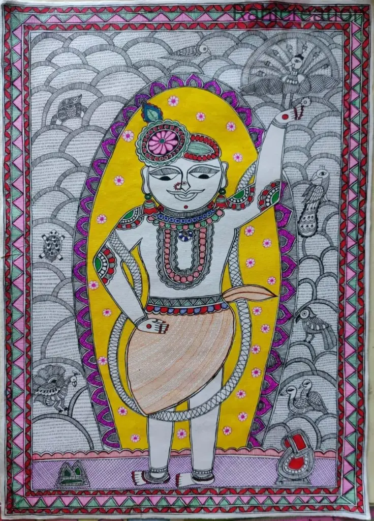 Shrinathji with Govardhan Hill