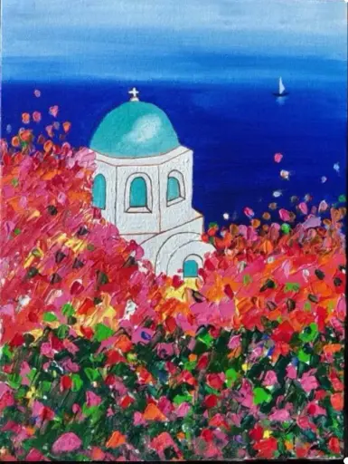 Santorini in Bloom