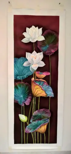 Graceful Lotus Harmony Wall Art